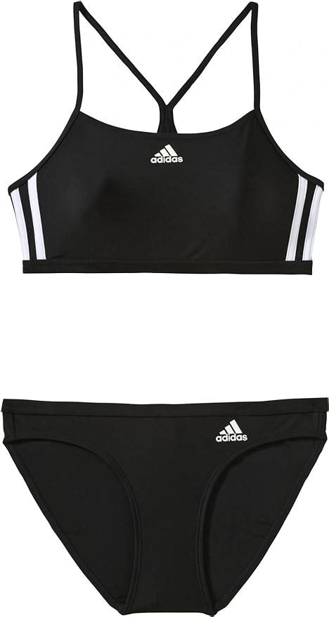 adidas bikini set damen - schwarz/weiß